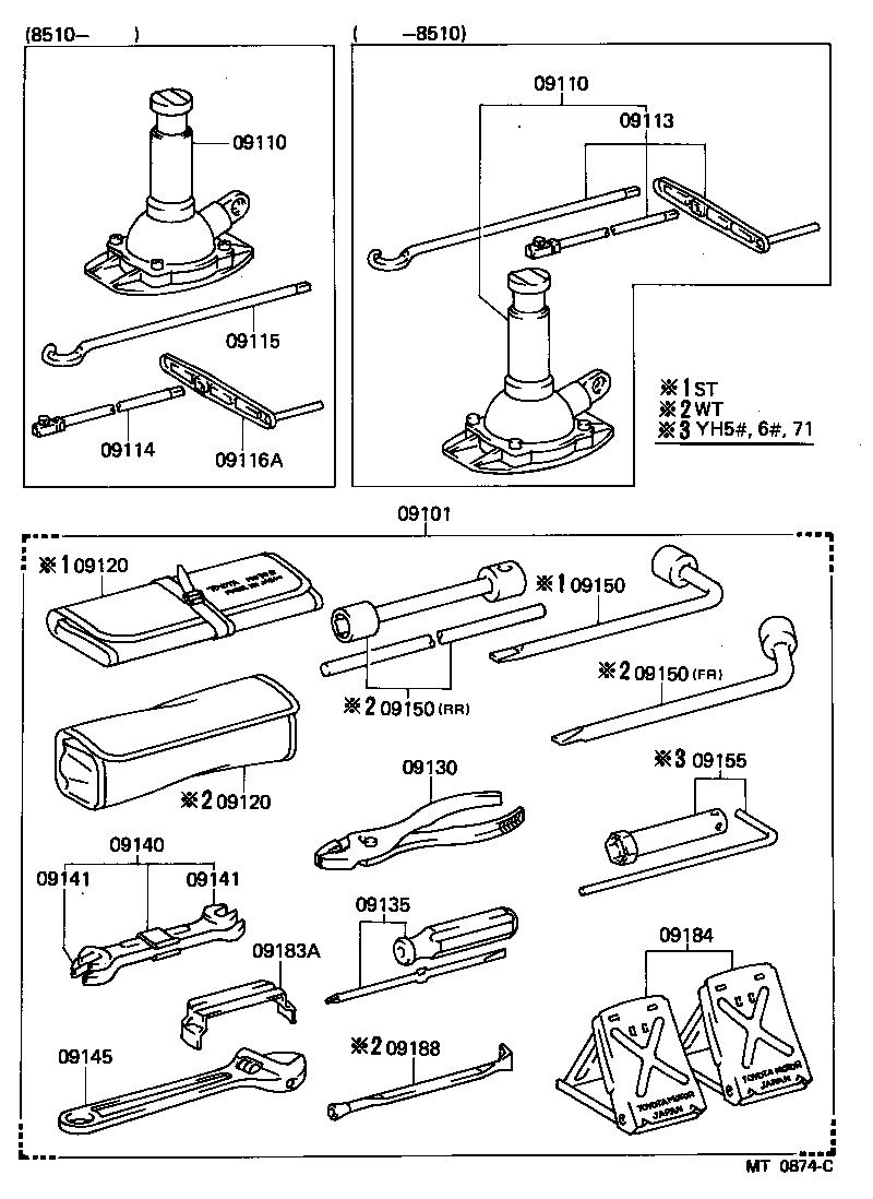  HIACE VAN WAGON |  STANDARD TOOL