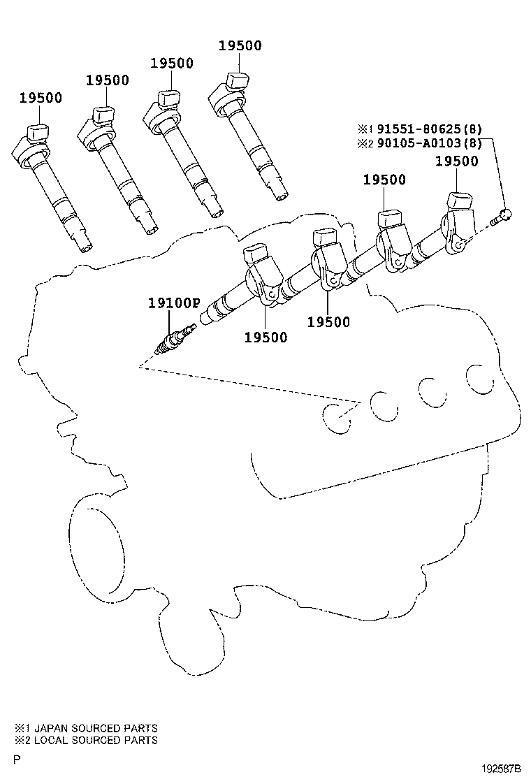  SEQUOIA |  IGNITION COIL SPARK PLUG