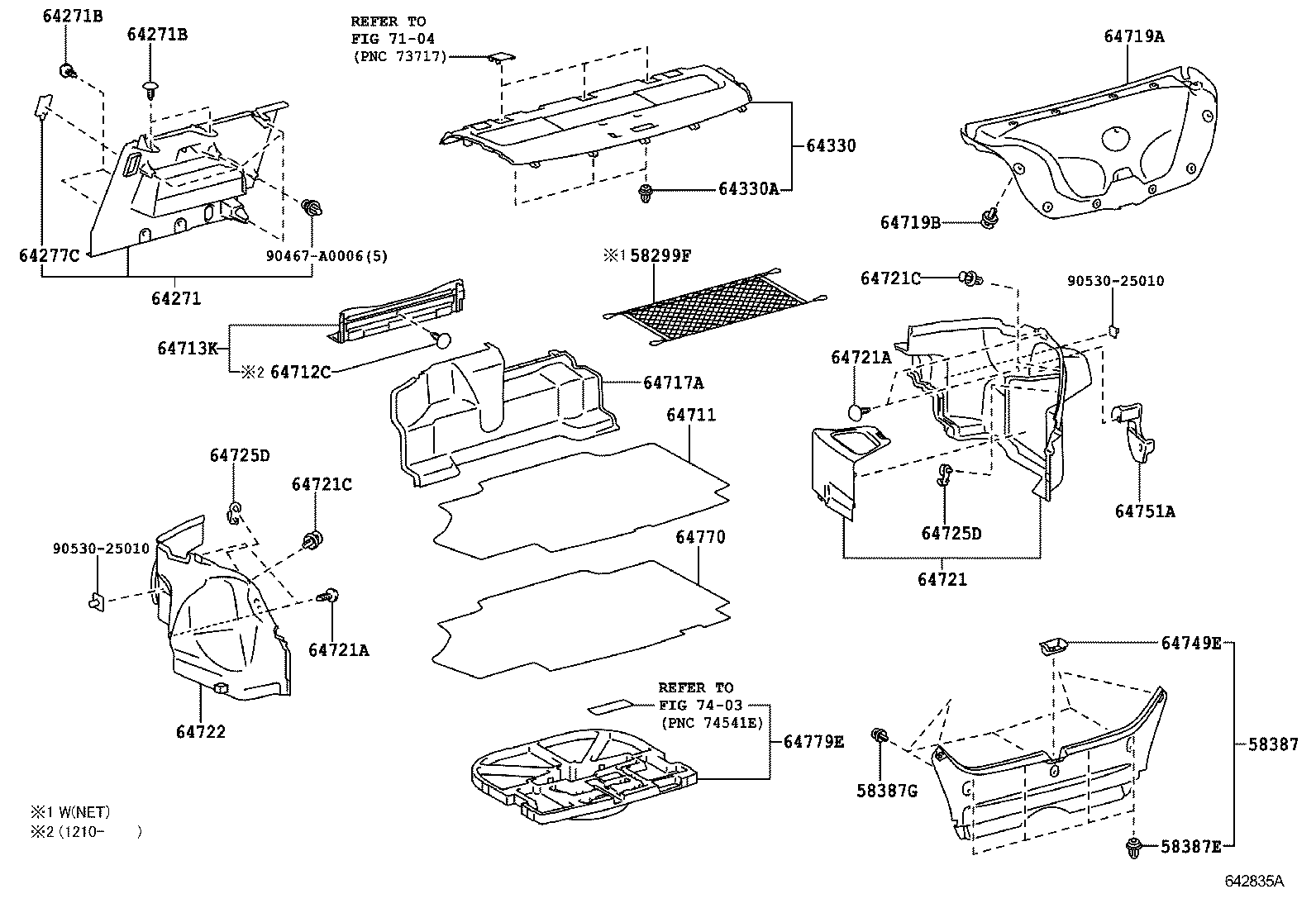  CAMRY HYBRID |  PACKAGE TRAY PANEL LUGGAGE COMPARTMENT MAT