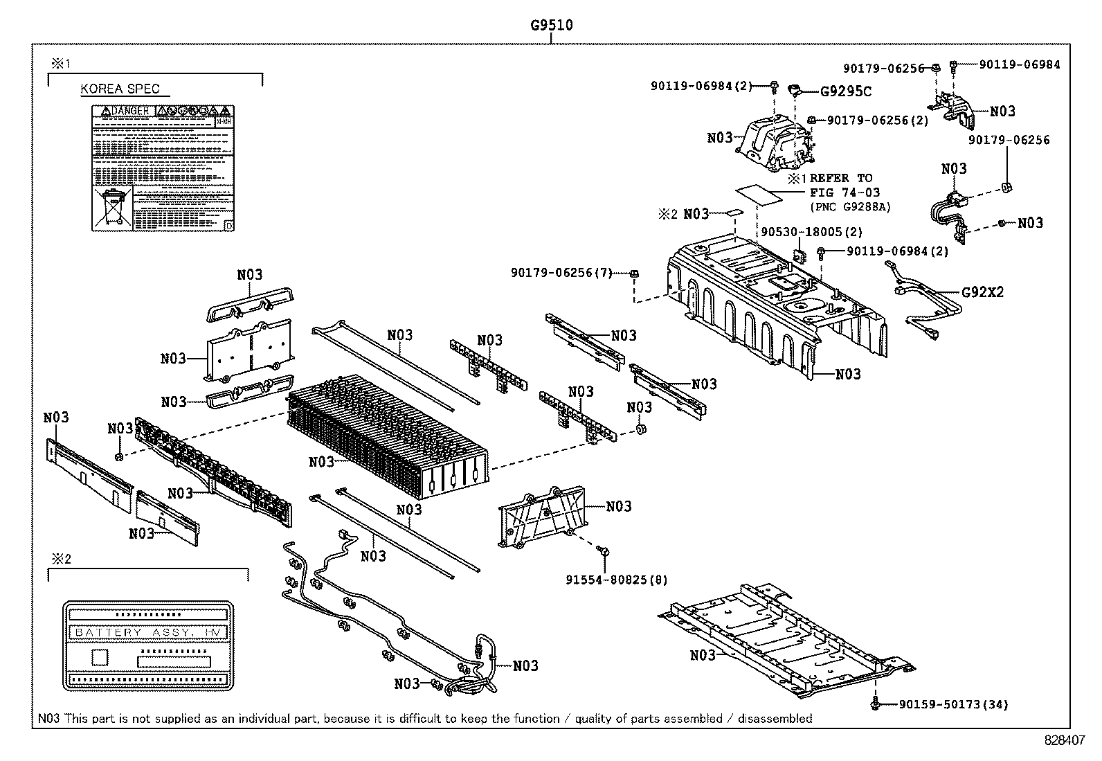  ES250 350 300H |  BATTERY BATTERY CABLE