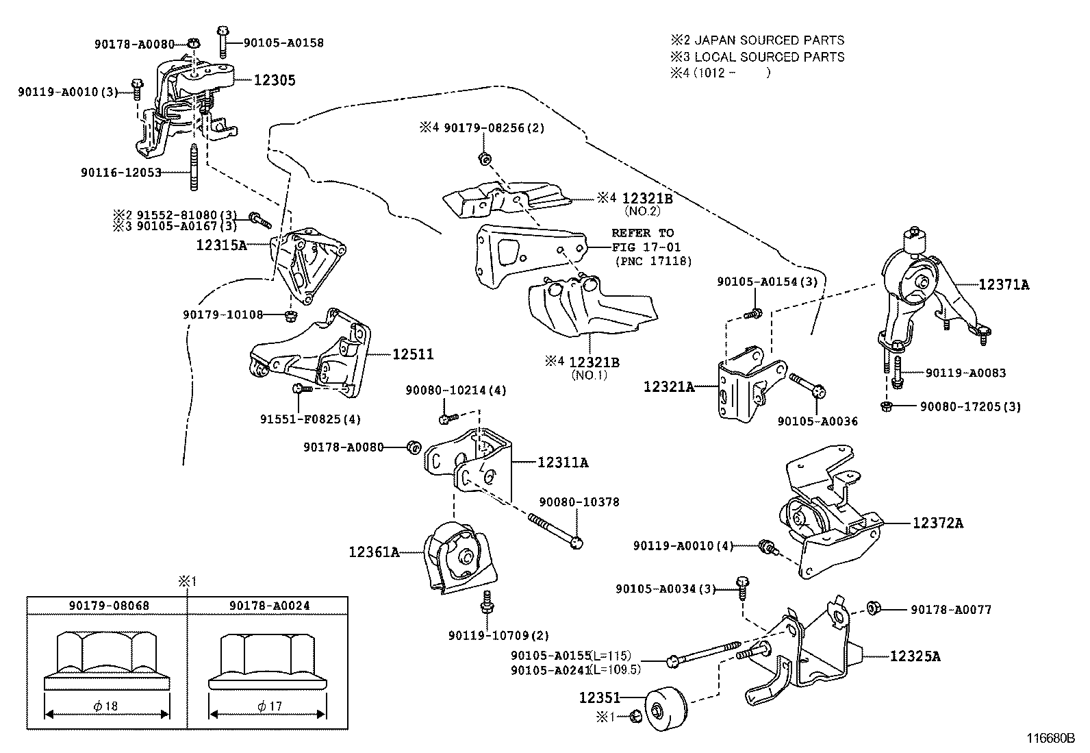 TOYOTA COROLLA NAPZRE142LDEPDKA TOOLENGINEFUEL MOUNTING Japan
