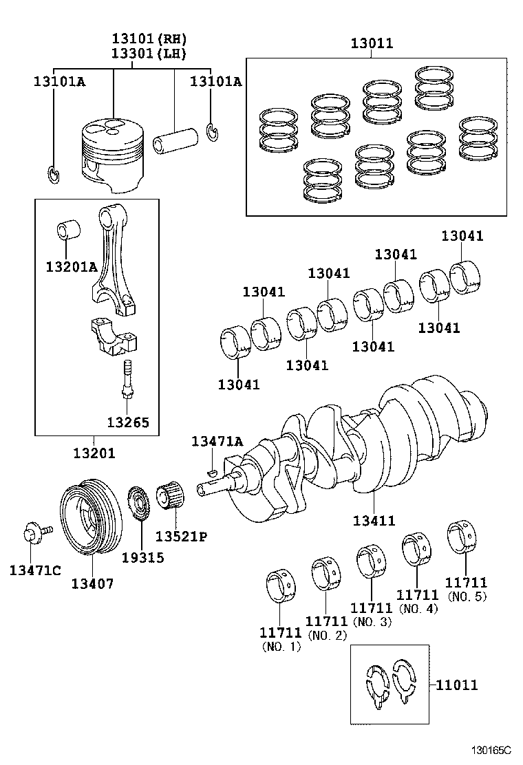  SEQUOIA |  CRANKSHAFT PISTON