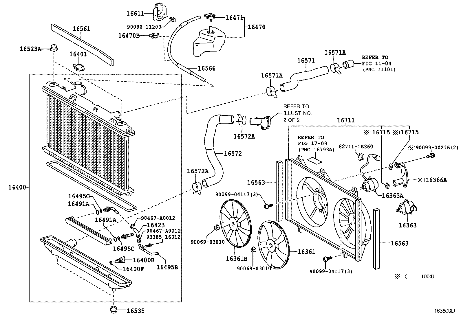  VENZA |  RADIATOR WATER OUTLET