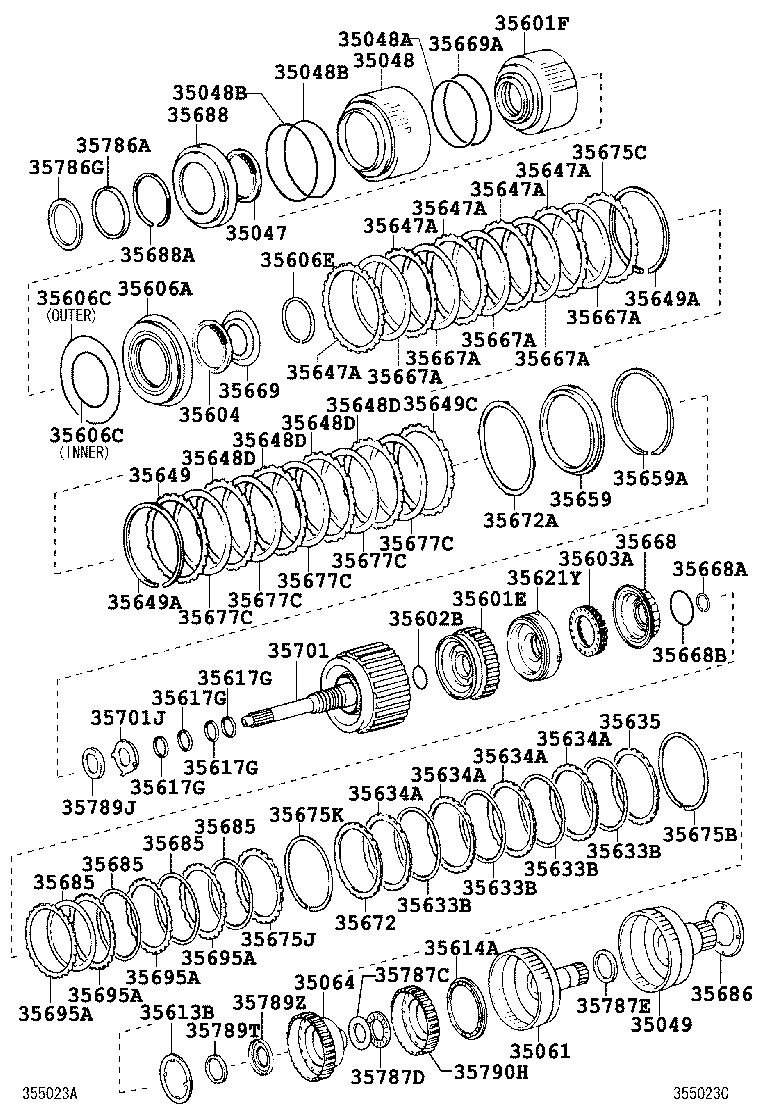  GS30 35 43 460 |  BRAKE BAND MULTIPLE DISC CLUTCH ATM