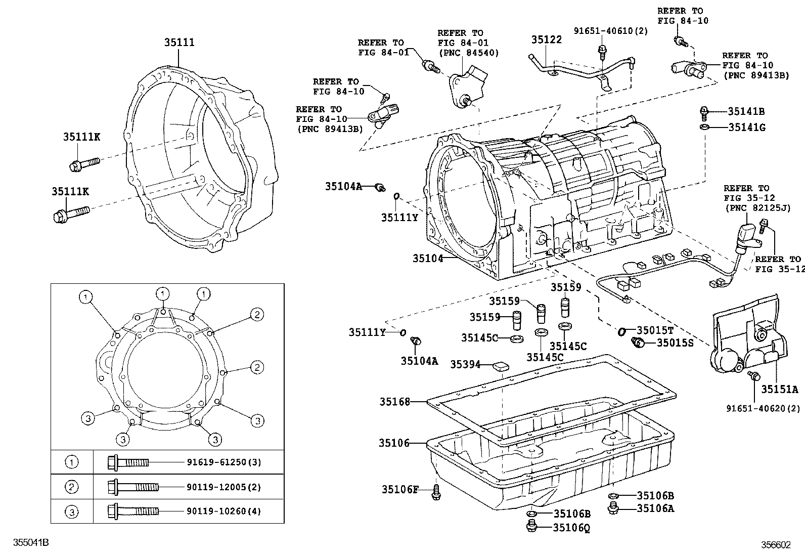  GS30 35 43 460 |  TRANSMISSION CASE OIL PAN ATM