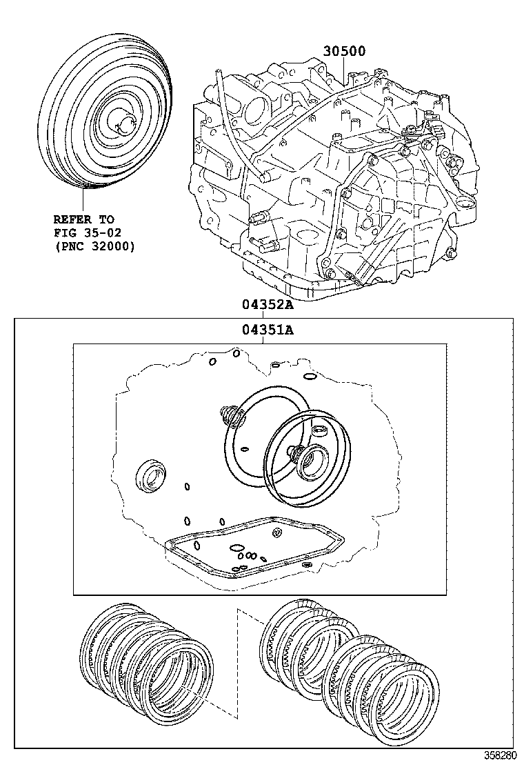  RX350 450H |  TRANSAXLE OR TRANSMISSION ASSY GASKET KIT ATM
