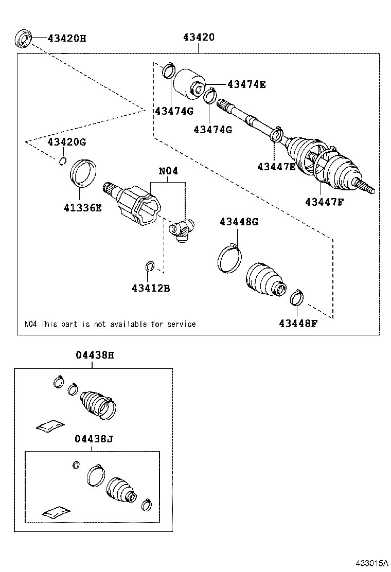  RX350 450H |  FRONT DRIVE SHAFT