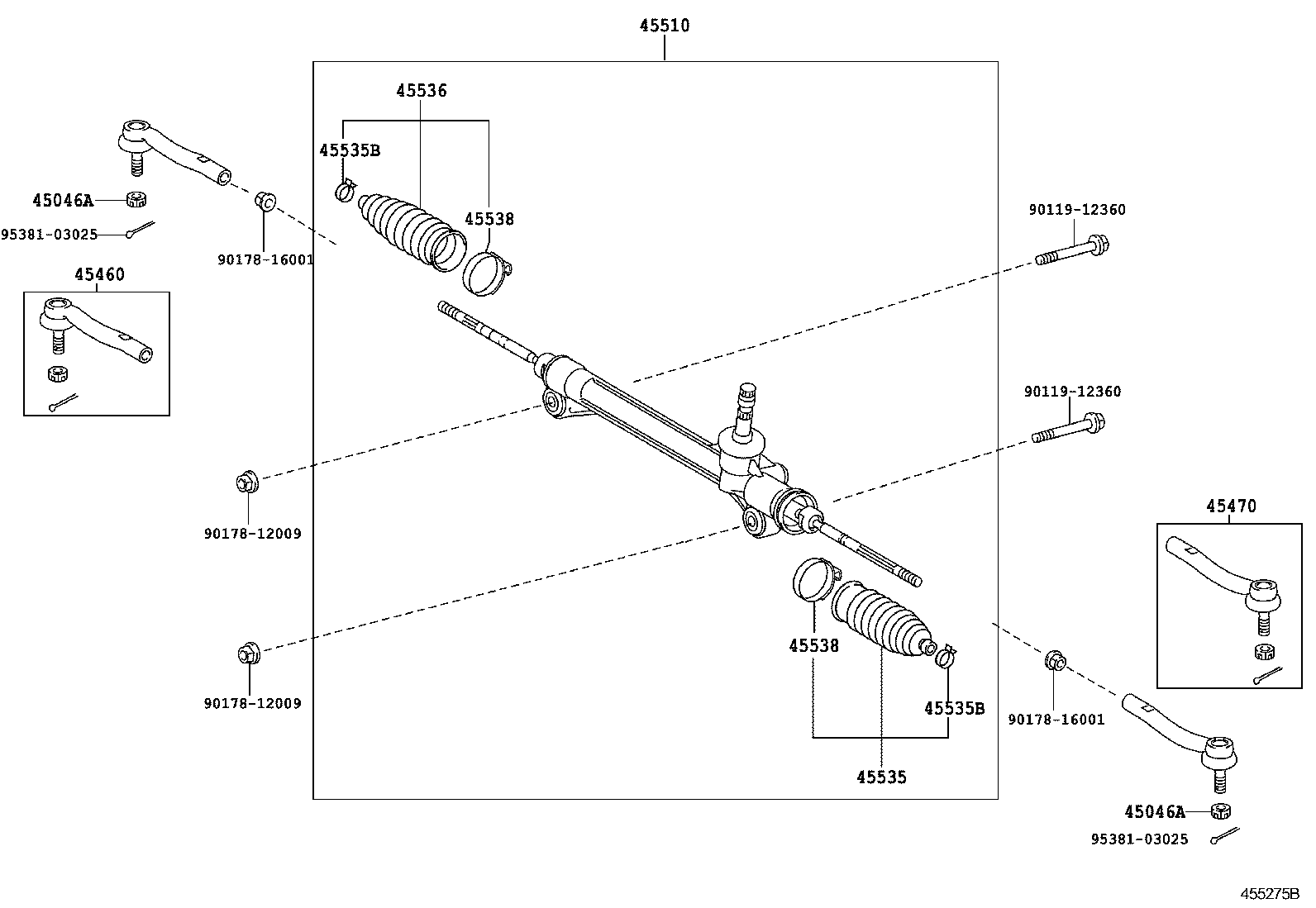  RX350 450H |  FRONT STEERING GEAR LINK