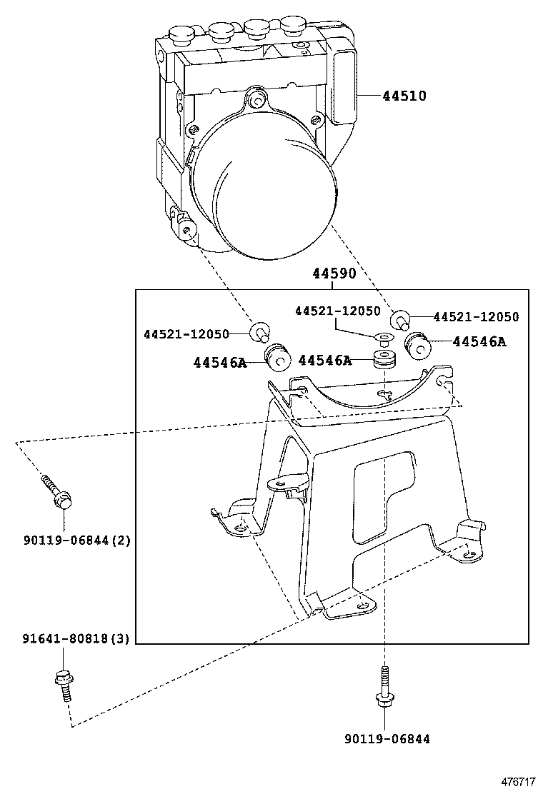  RX350 450H |  BRAKE TUBE CLAMP