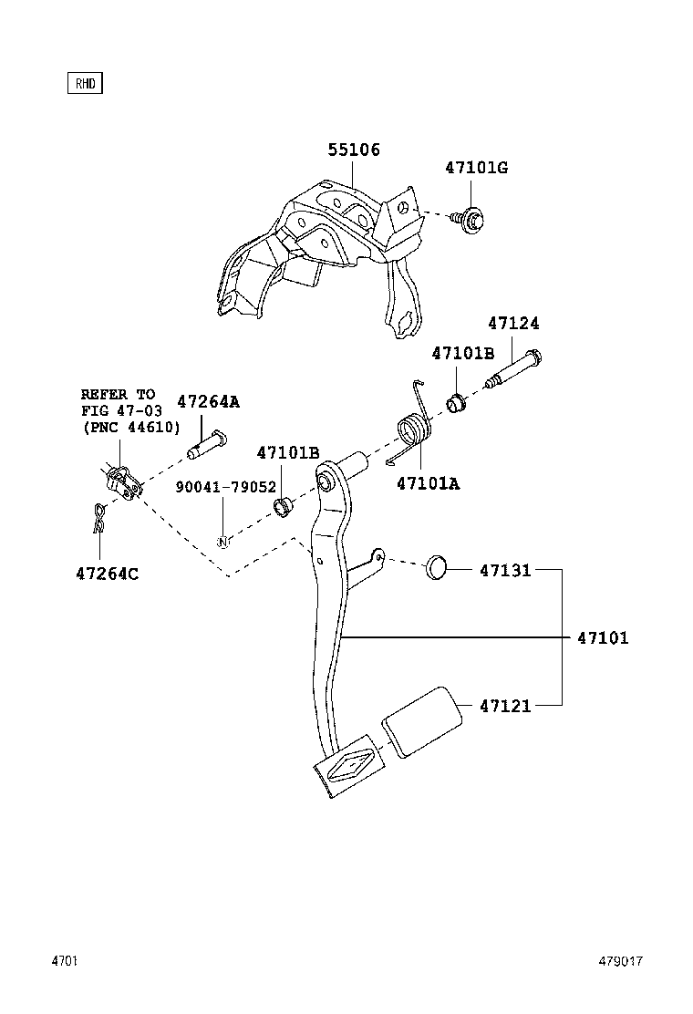  AVANZA |  BRAKE PEDAL BRACKET