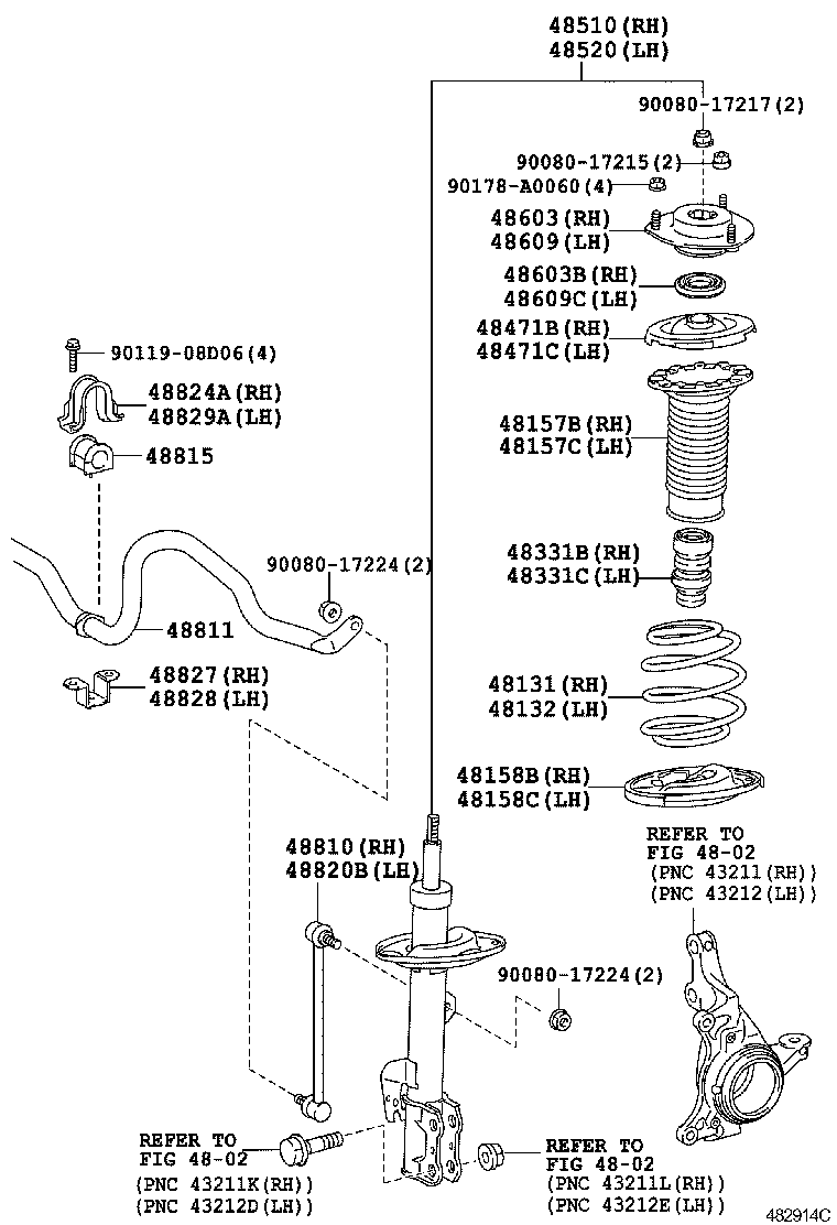  RX350 450H |  FRONT SPRING SHOCK ABSORBER