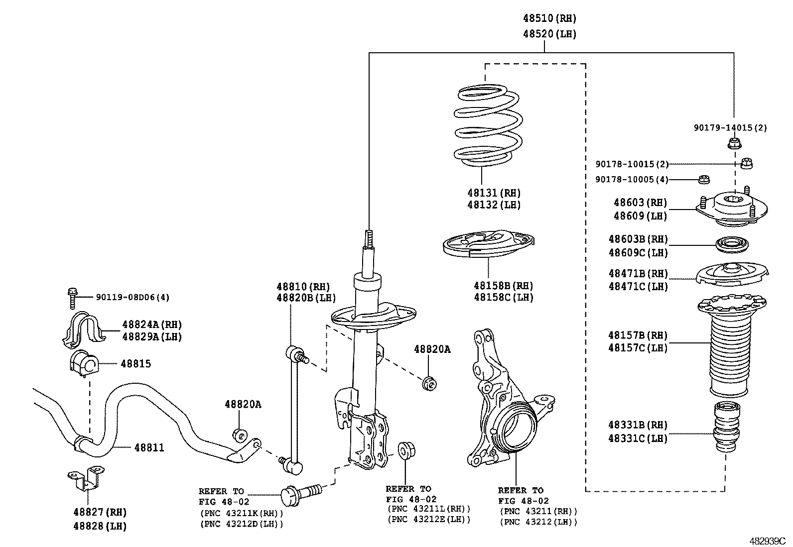  RX350 450H |  FRONT SPRING SHOCK ABSORBER