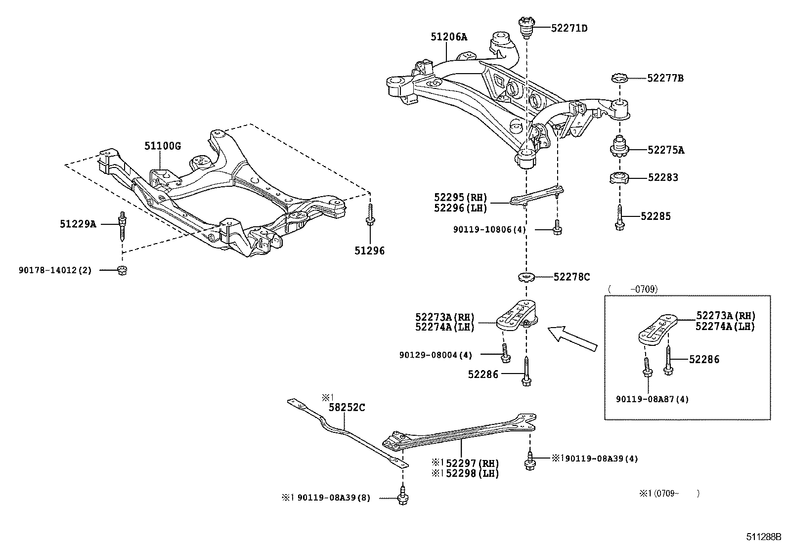  GS30 35 43 460 |  SUSPENSION CROSSMEMBER UNDER COVER