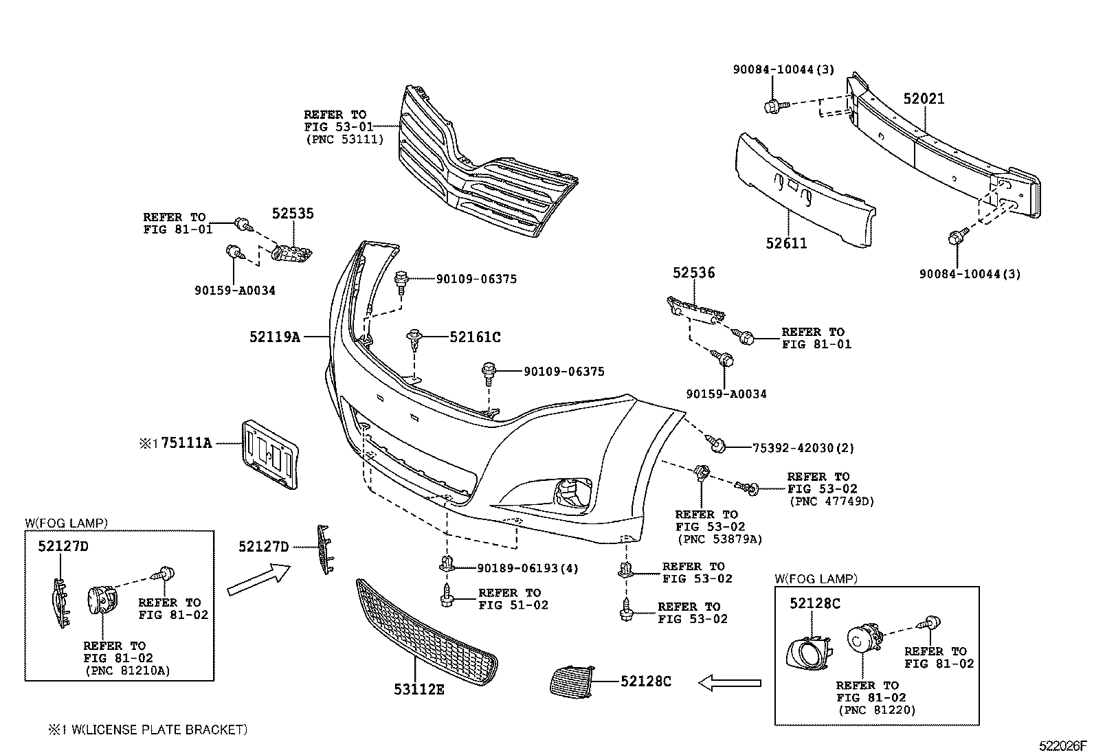 VENZA |  FRONT BUMPER BUMPER STAY