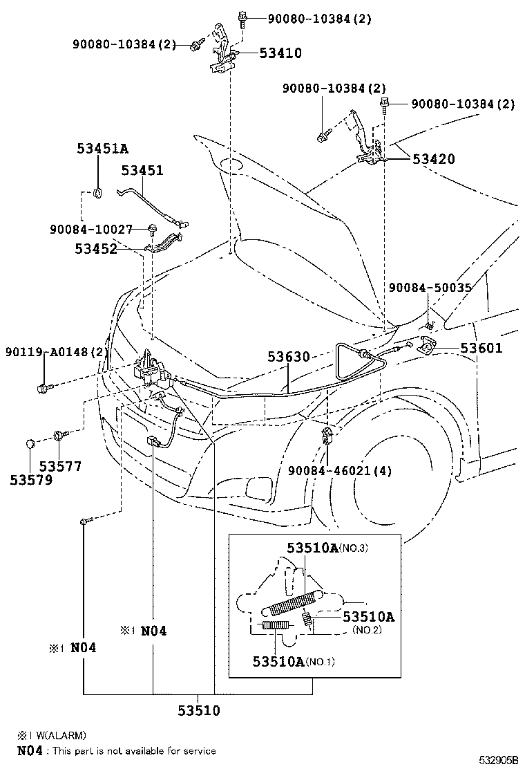  VENZA |  HOOD LOCK HINGE