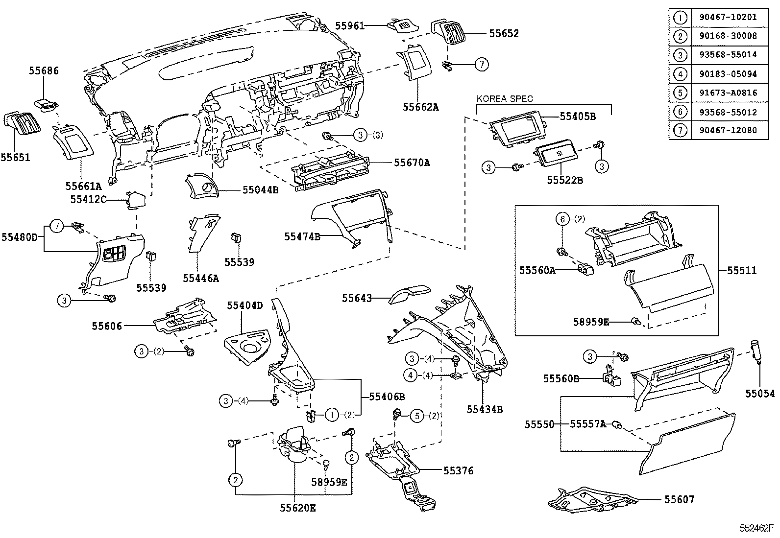  PRIUS |  INSTRUMENT PANEL GLOVE COMPARTMENT
