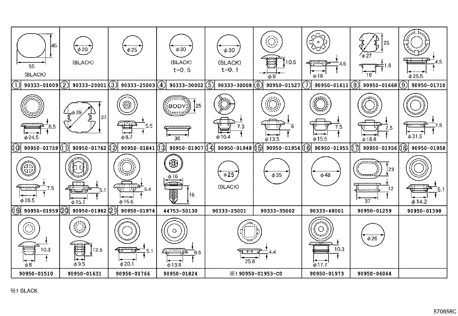  LS460 460L |  HOLE PLUG