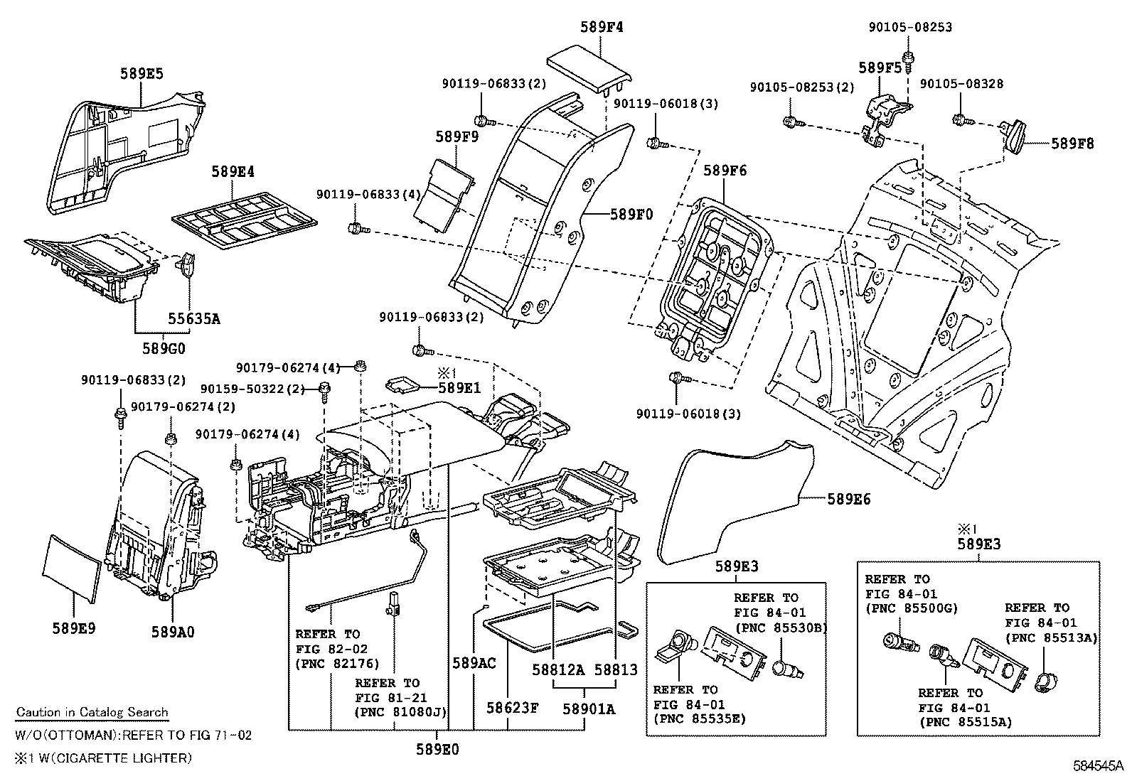  LS460 460L |  CONSOLE BOX BRACKET