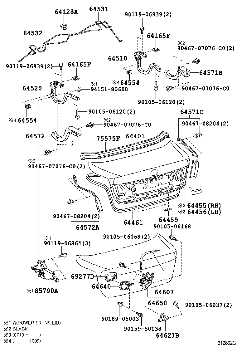  LS460 460L |  LUGGAGE COMPARTMENT DOOR LOCK