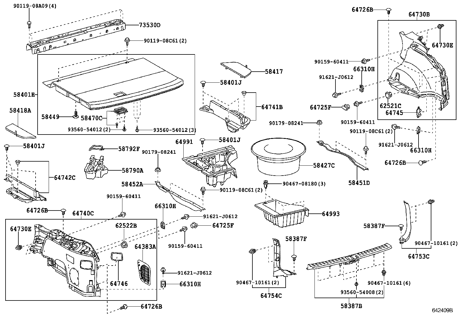  RX350 450H |  DECK BOARD DECK TRIM COVER
