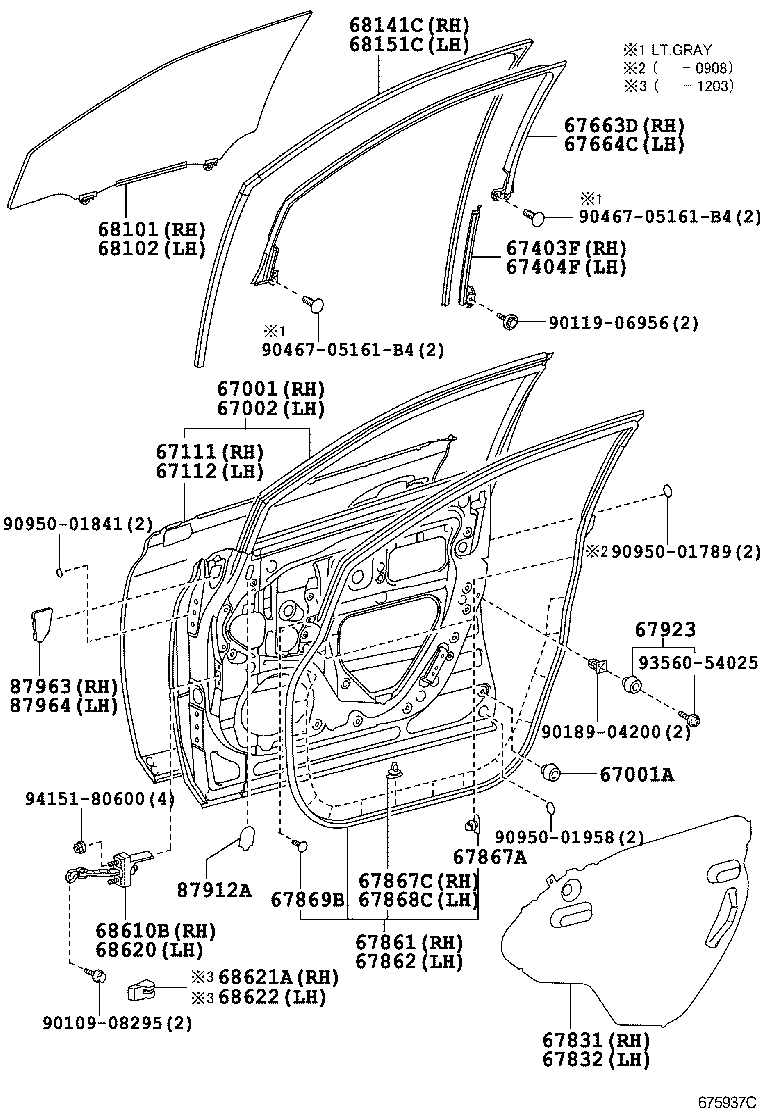  RX350 450H |  FRONT DOOR PANEL GLASS