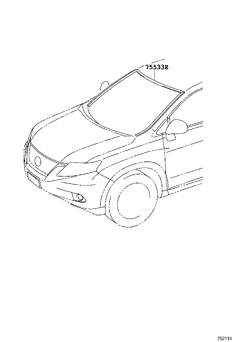  RX350 450H |  FRONT MOULDING