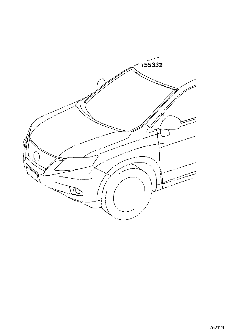  RX350 450H |  FRONT MOULDING