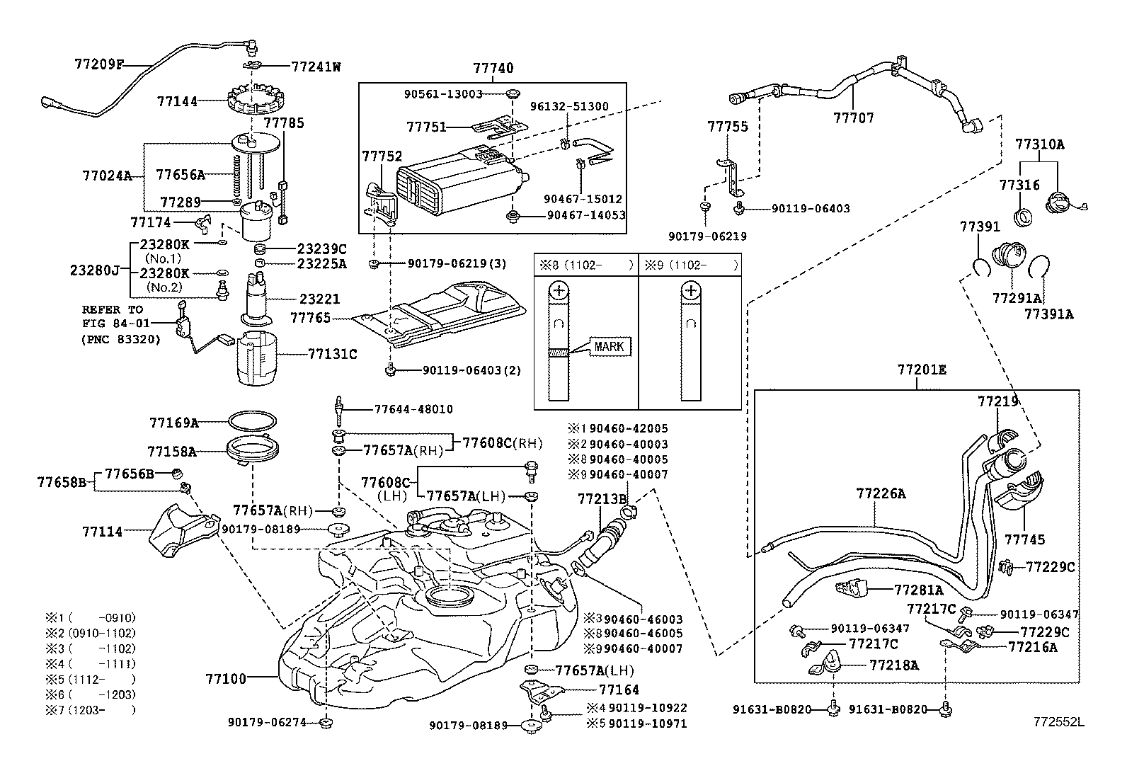  RX350 450H |  FUEL TANK TUBE