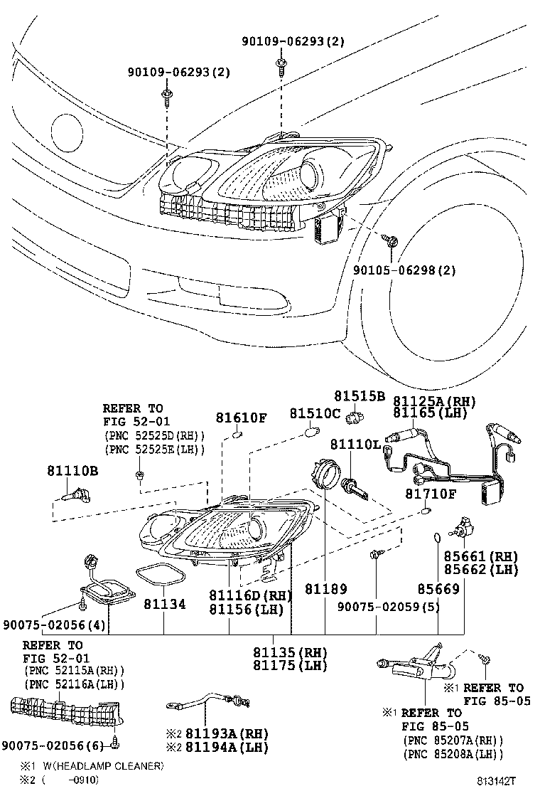  GS30 35 43 460 |  HEADLAMP