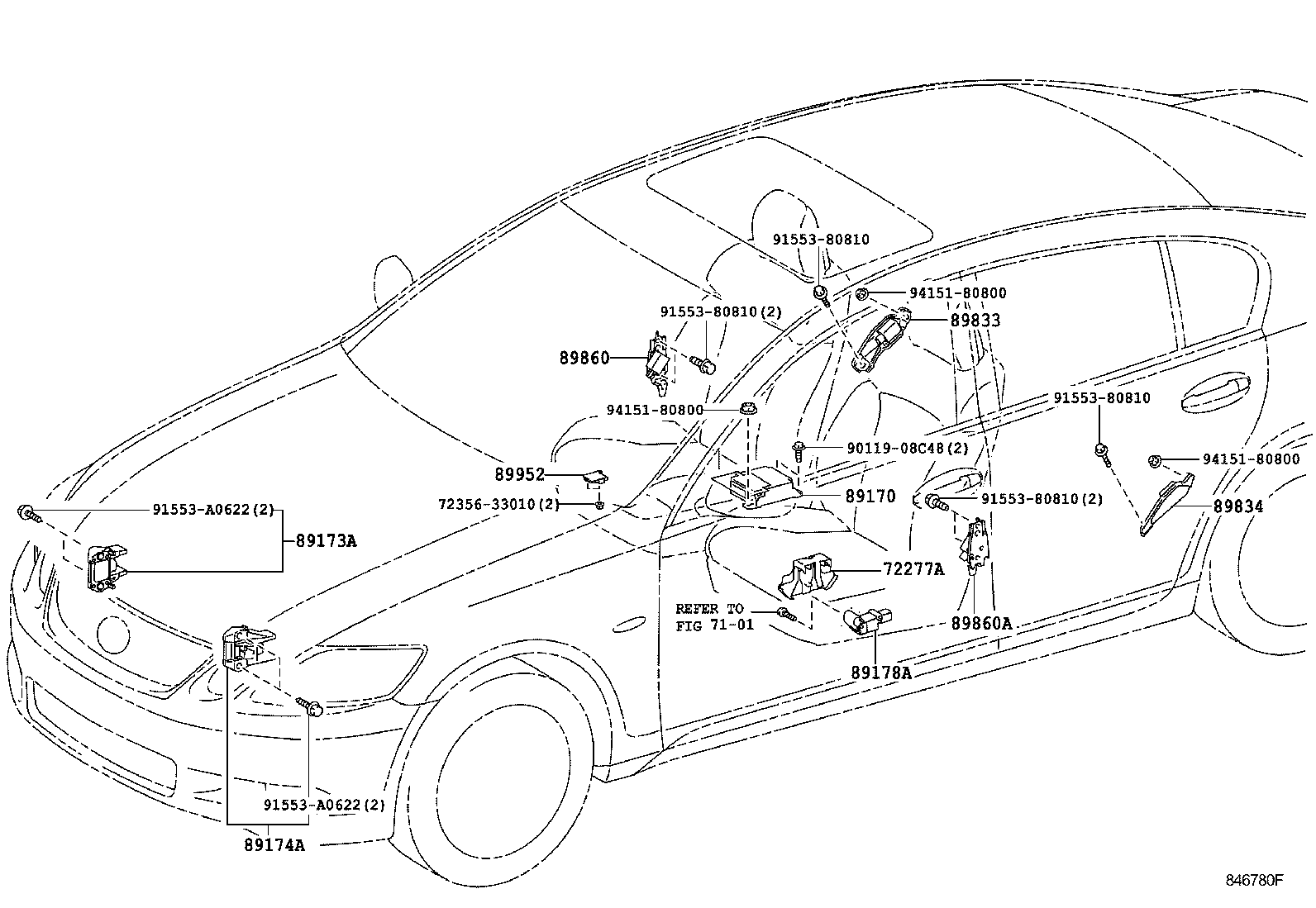  GS30 35 43 460 |  AIR BAG