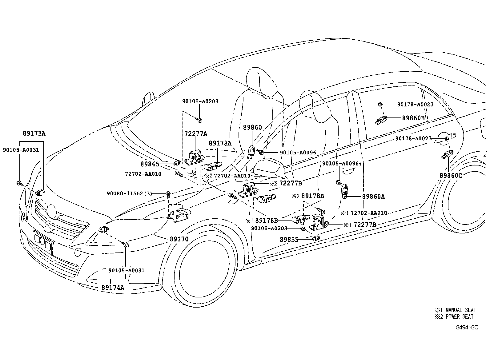 TOYOTA COROLLA NAPZRE142LDEPDKA ELECTRICAL AIR BAG Japan Parts EU