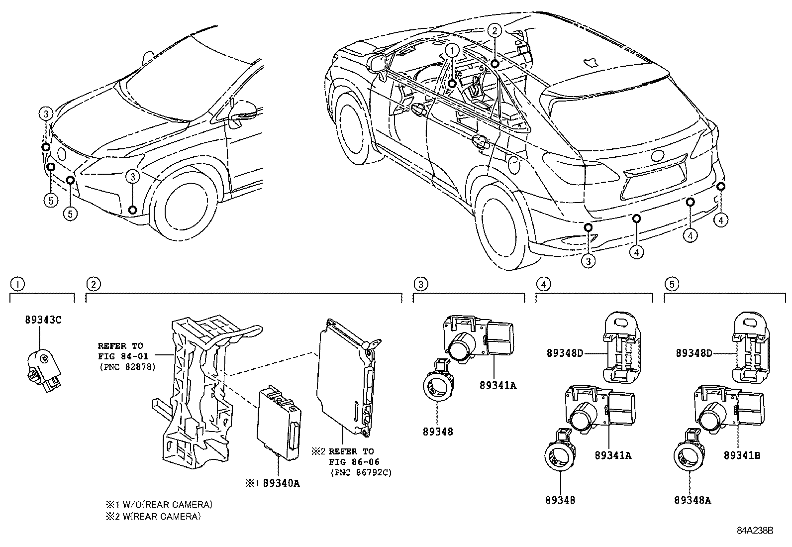  RX350 450H |  CLEARANCE BACK SONAR