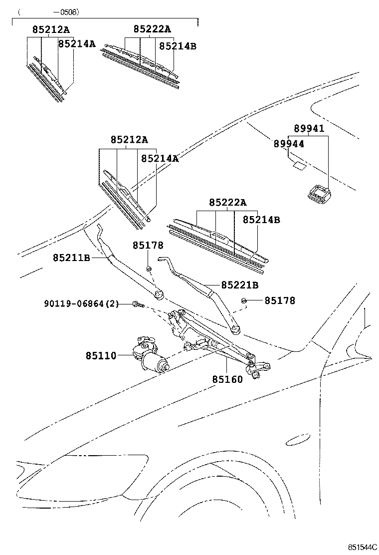  GS30 35 43 460 |  WINDSHIELD WIPER