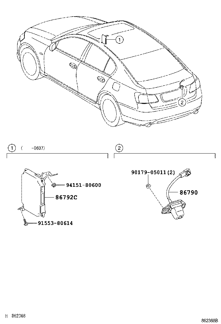  GS30 35 43 460 |  REAR MONITOR DISPLAY CAMERA