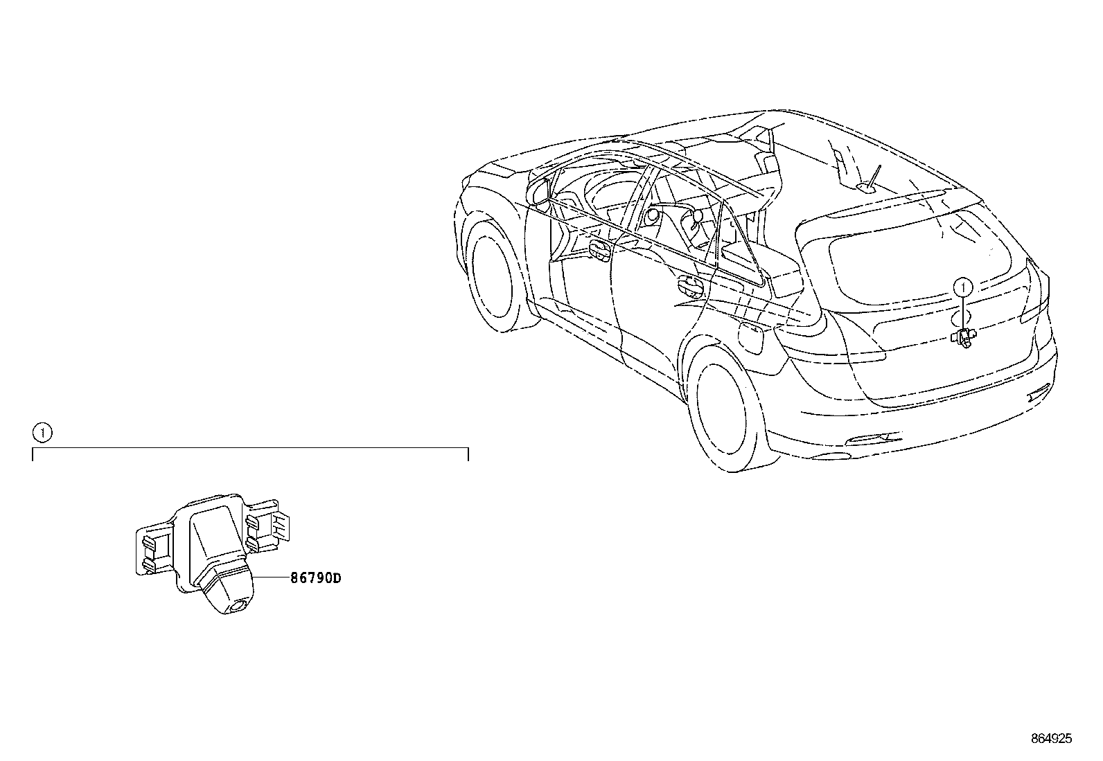  VENZA |  REAR MONITOR DISPLAY CAMERA