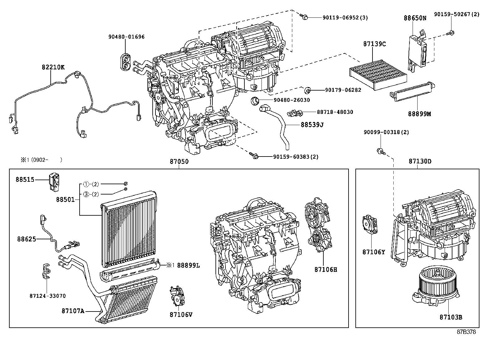  RX350 450H |  HEATING AIR CONDITIONING COOLER UNIT