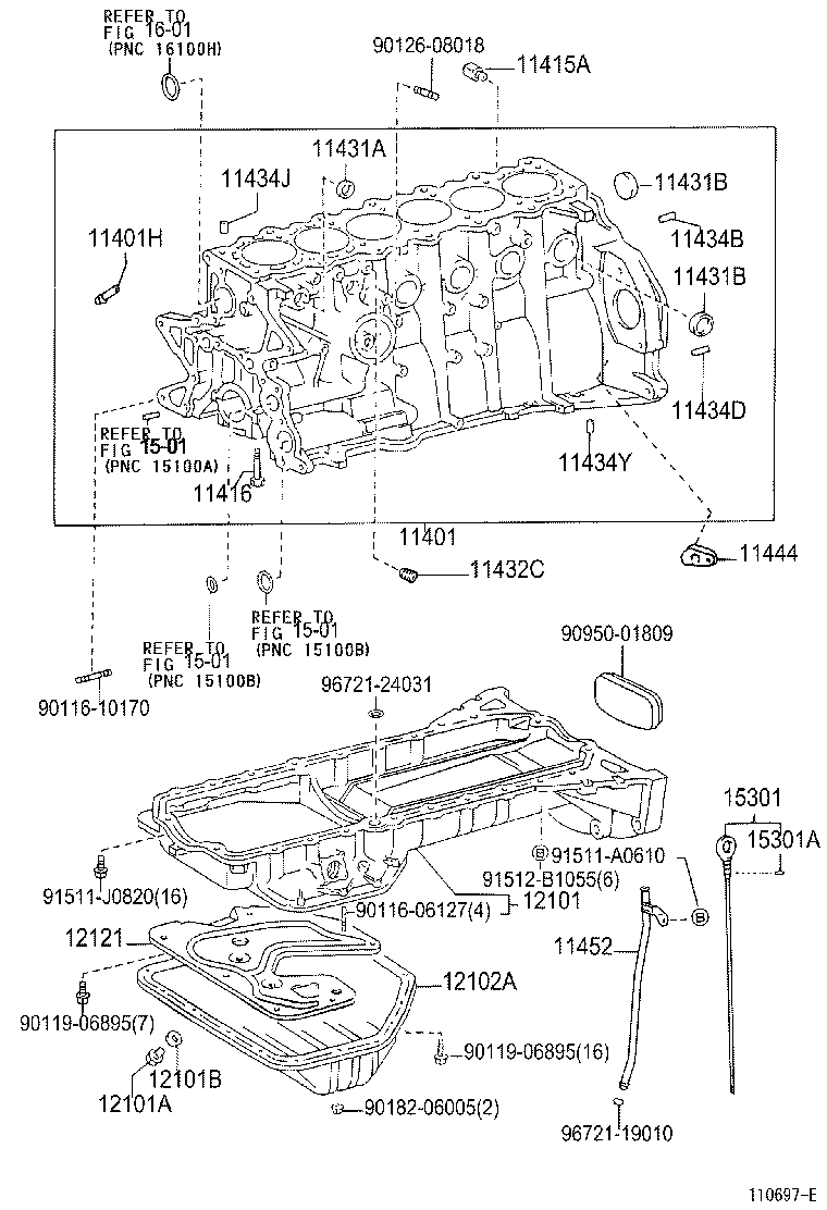  GS300 400 430 |  CYLINDER BLOCK
