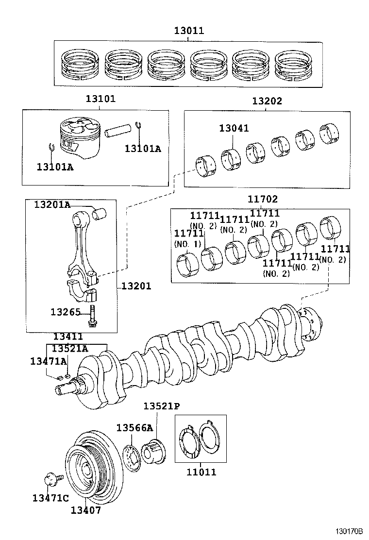  GS300 400 430 |  CRANKSHAFT PISTON