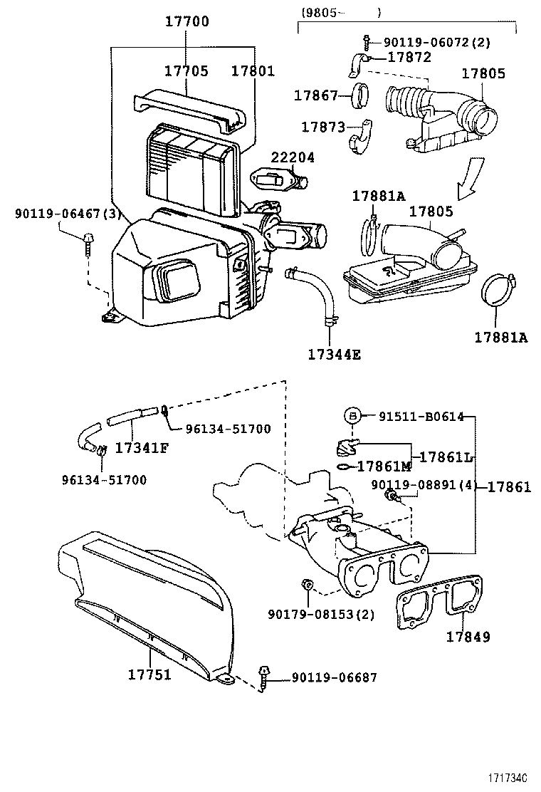  GS300 400 430 |  AIR CLEANER