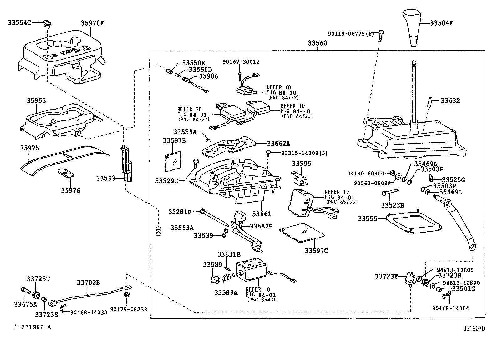  LX470 |  SHIFT LEVER RETAINER