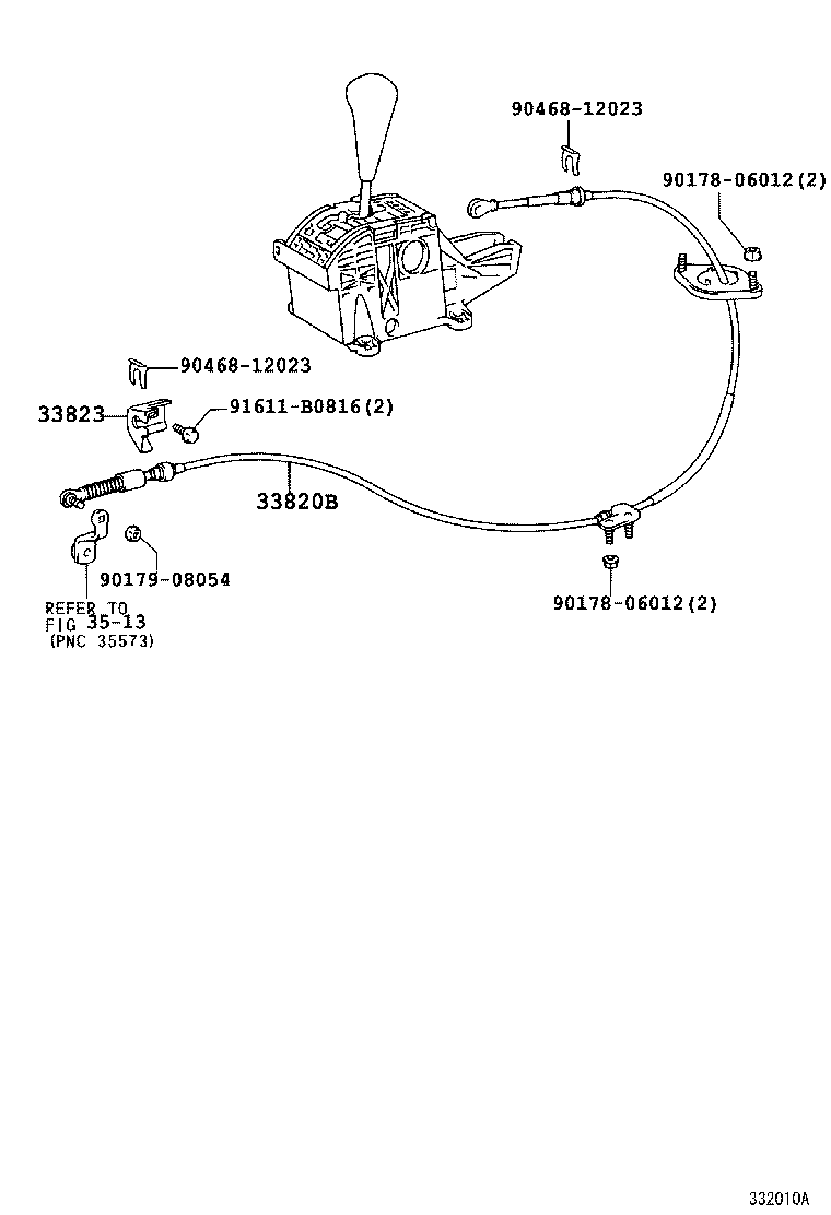  GX470 |  SHIFT LEVER RETAINER