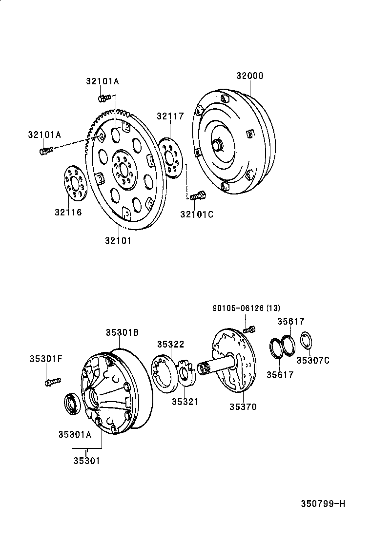 GS300 400 430 |  TORQUE CONVERTER FRONT OIL PUMP CHAIN ATM