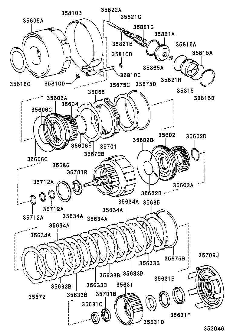  SC430 |  BRAKE BAND MULTIPLE DISC CLUTCH ATM