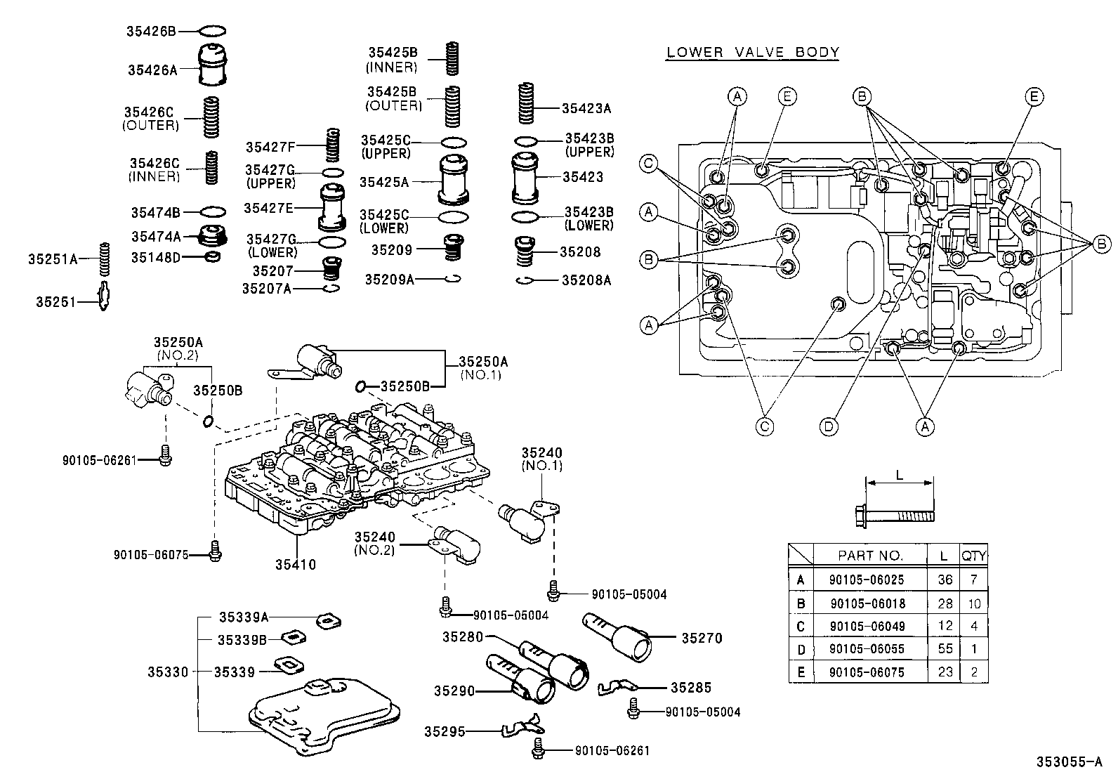  SC430 |  VALVE BODY OIL STRAINER ATM