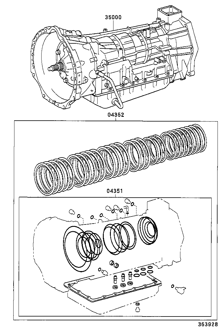  LX470 |  TRANSAXLE OR TRANSMISSION ASSY GASKET KIT ATM