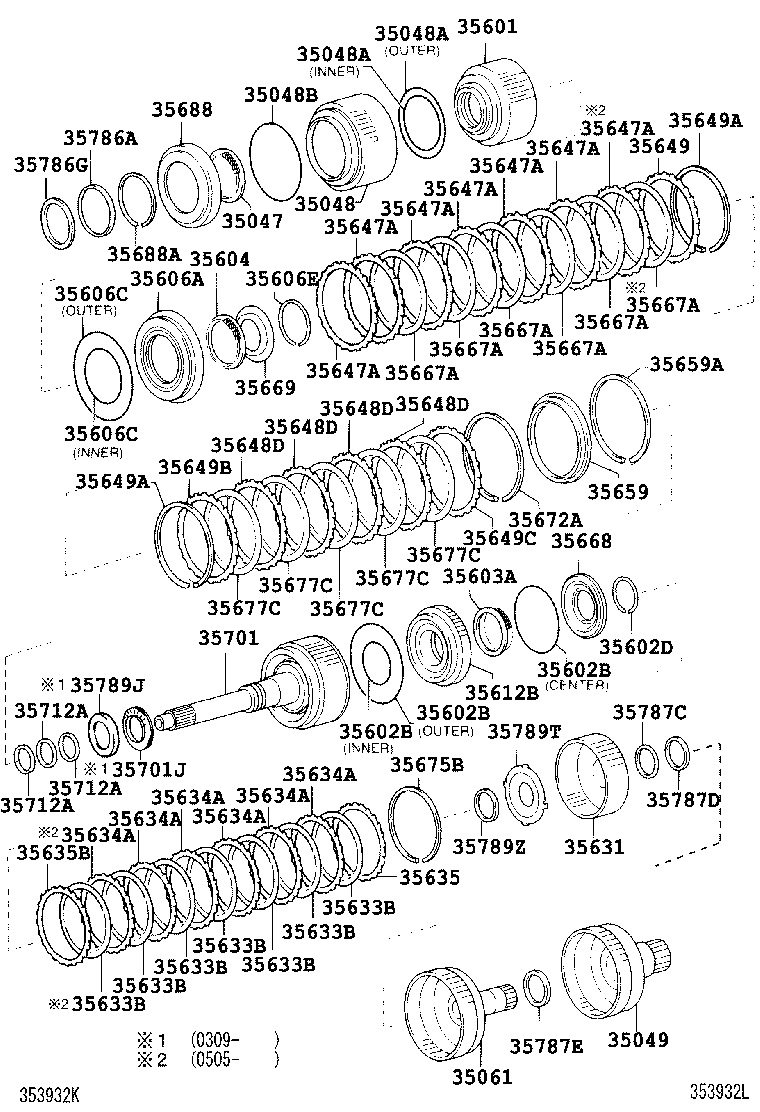  LX470 |  BRAKE BAND MULTIPLE DISC CLUTCH ATM