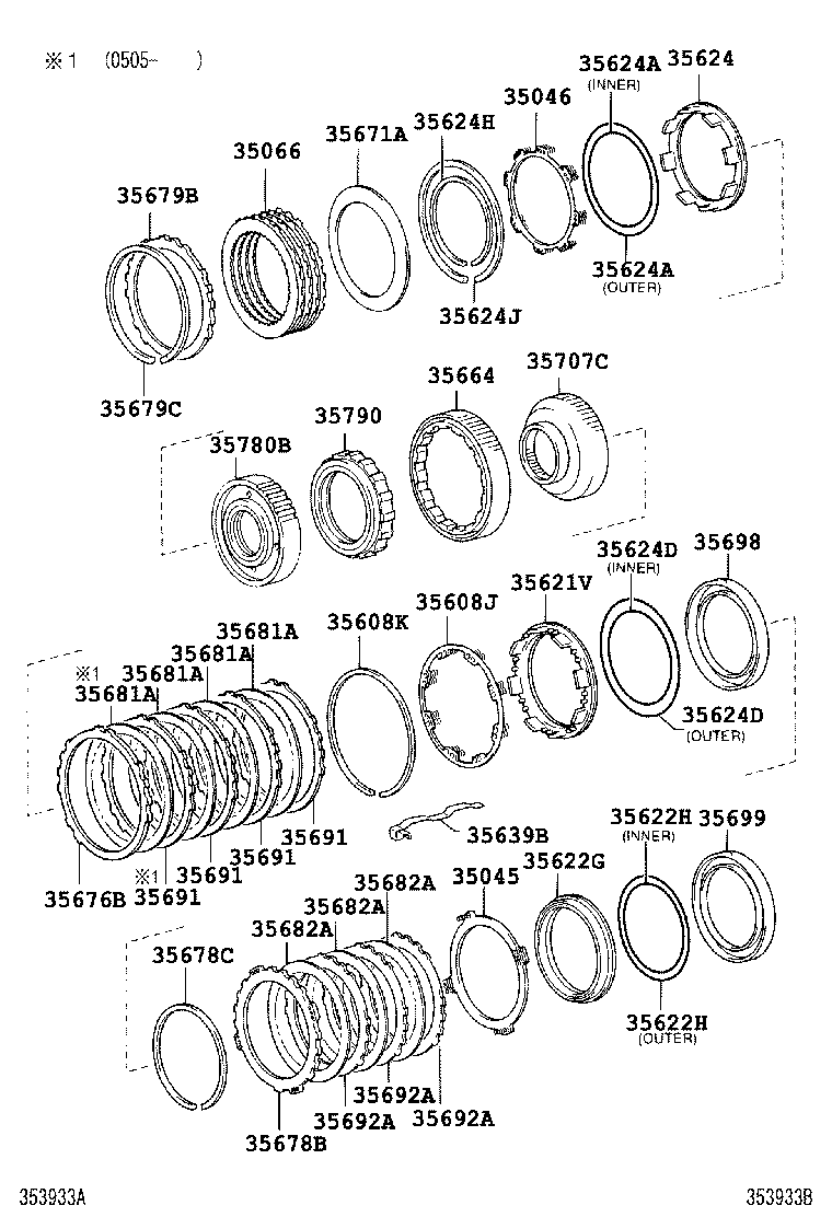  LX470 |  CENTER SUPPORT PLANETARY SUN GEAR ATM