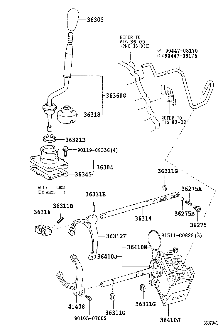  GX470 |  TRANSFER LEVER SHIFT ROD