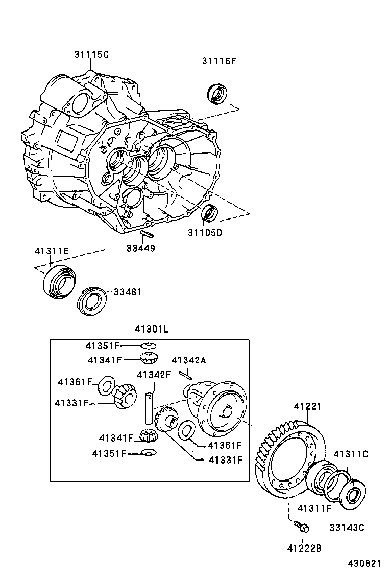  SOLARA |  FRONT AXLE HOUSING DIFFERENTIAL