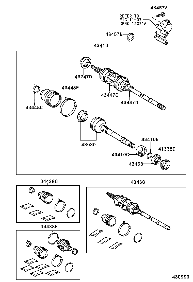  SIENNA |  FRONT DRIVE SHAFT